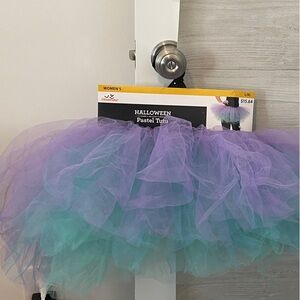 Women's Pastel Tutu Skirt - Purple and Blue
